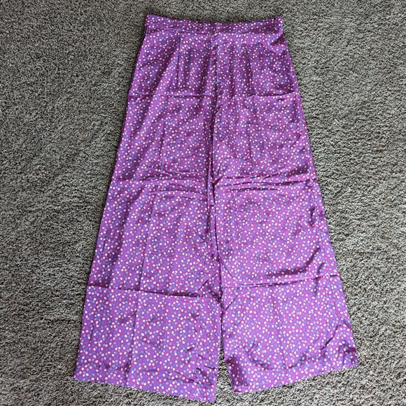 1980's does 1940's PALAZZO PANTS wide leg M - Picture 8 of 11